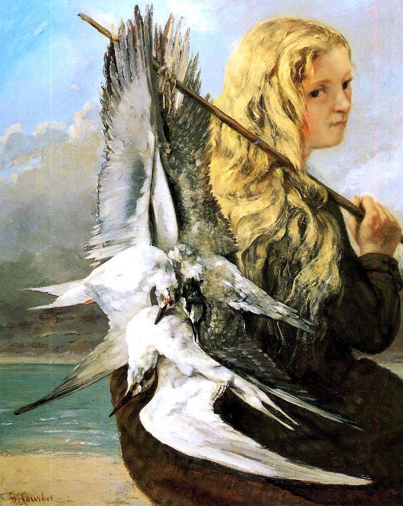 Gustave Courbet, Jeune fille aux mouettes, Trouville