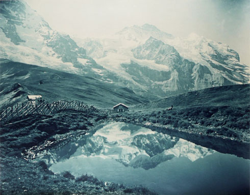Adolphe Braun, La petite Schneideck vue de la Jungfrau, 1882