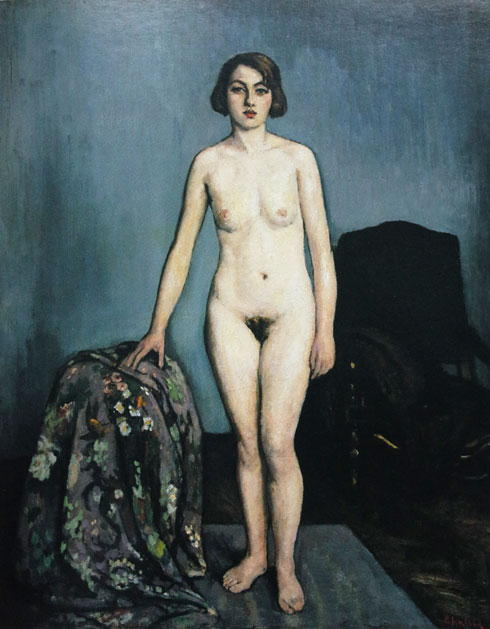 Jean Challié, Modèle, jeune fille nue.