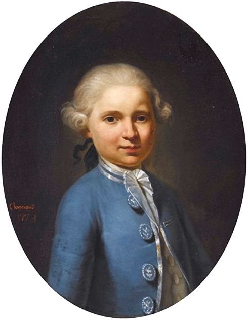 Alexandre Chazerand, Portrait d'un garçon au manteau bleu