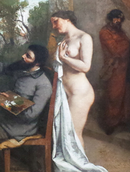 Gustave Courbet, l'Atelier, Nu