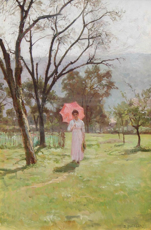 Émile Isenbart, Femme à l'ombrelle