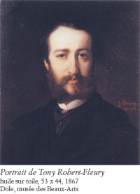 Jules Machard, portrait de Tony Robert-Fleury, 1867