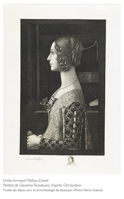 Armand Mathey-Doret, portrait de Giovanna Tornabuoni d'après Ghirlandaio