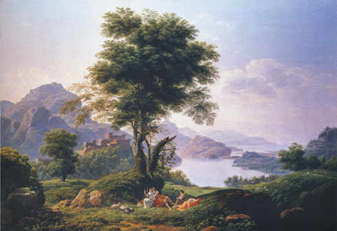 Jean-Pierre Péquignot, Paysage matinal avec Orphée et Eurydice. 