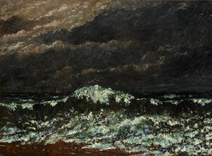 De Artibus Sequanis, Gustave Courbet, La Vague, National Gallery of Victoria, Melbourne