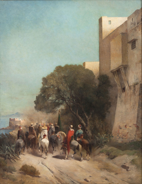 Émile Regnault de Maulmain, Arabes sur la corniche