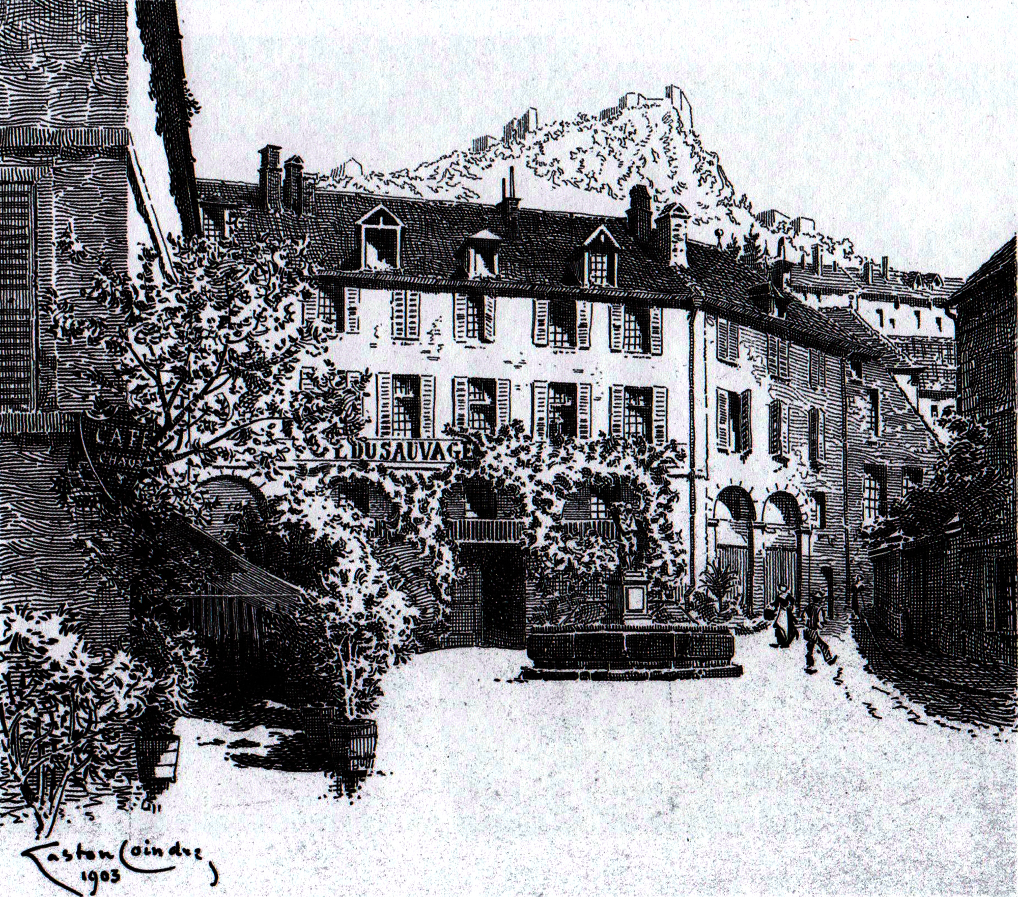 Gaston Coindre, Hotel du Sauvage