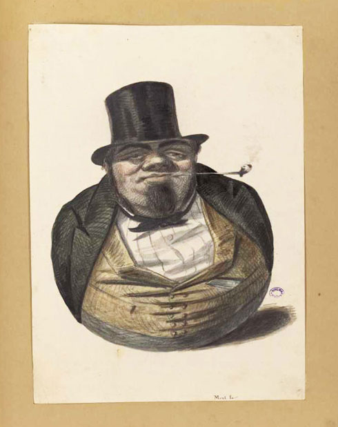 Alexandre Bertrand, caricature