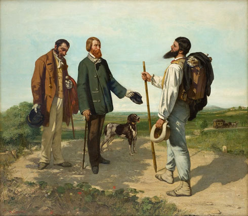 De Artibus Sequanis, Gustave courbet, Bonjour Monsieur Courbet