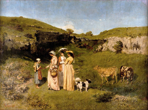 De Artibus Sequanis, Gustave courbet, Les Demoiselles de village