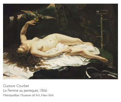 De Artibus Sequanis, Gustave Courbet, La femme au perroquet