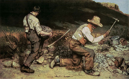 De Artibus Sequanis, Gustave courbet, Les Casseurs de pierres
