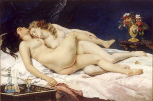 De Artibus Sequanis, Gustave Courbet, Les Dormeuses, Paresse et Luxure