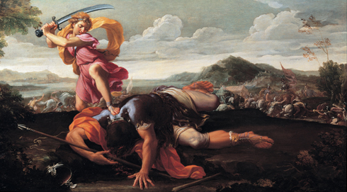 Guillaume Courtois, David et Goliath, musée du Capitole, Rome