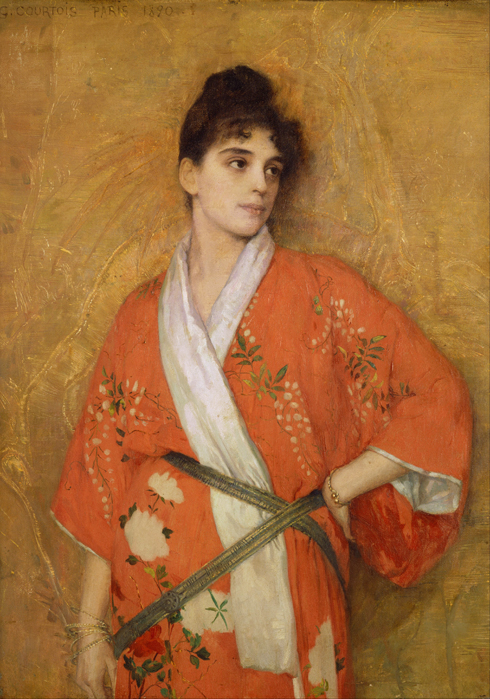 Gustave Courtois, Étude au kimono