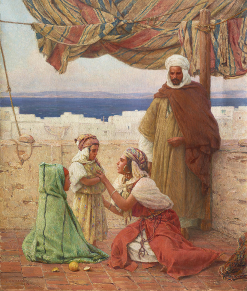 Louis-Auguste Girardot, Sur la terrase, Tanger, 1925