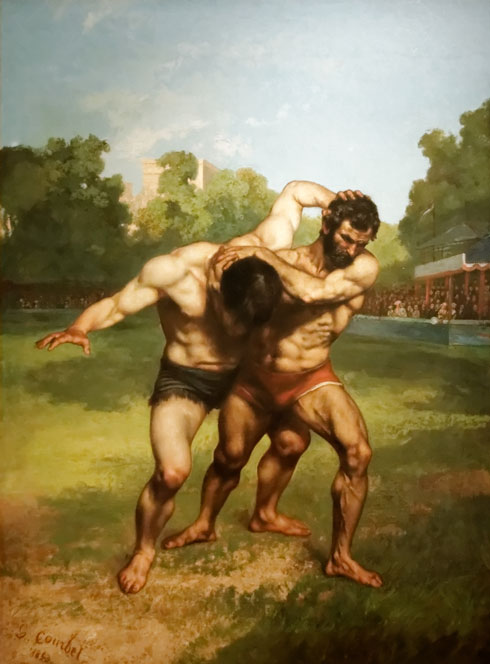 Gustave Courbet, Les lutteurs