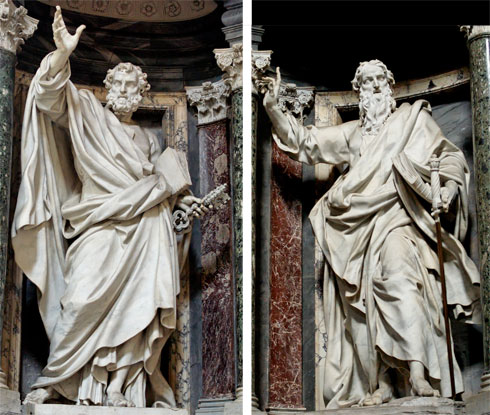 Pierre-Étienne Monnot, Saint Pierre et saint Paul, Saint-Jean de Latran, Rome