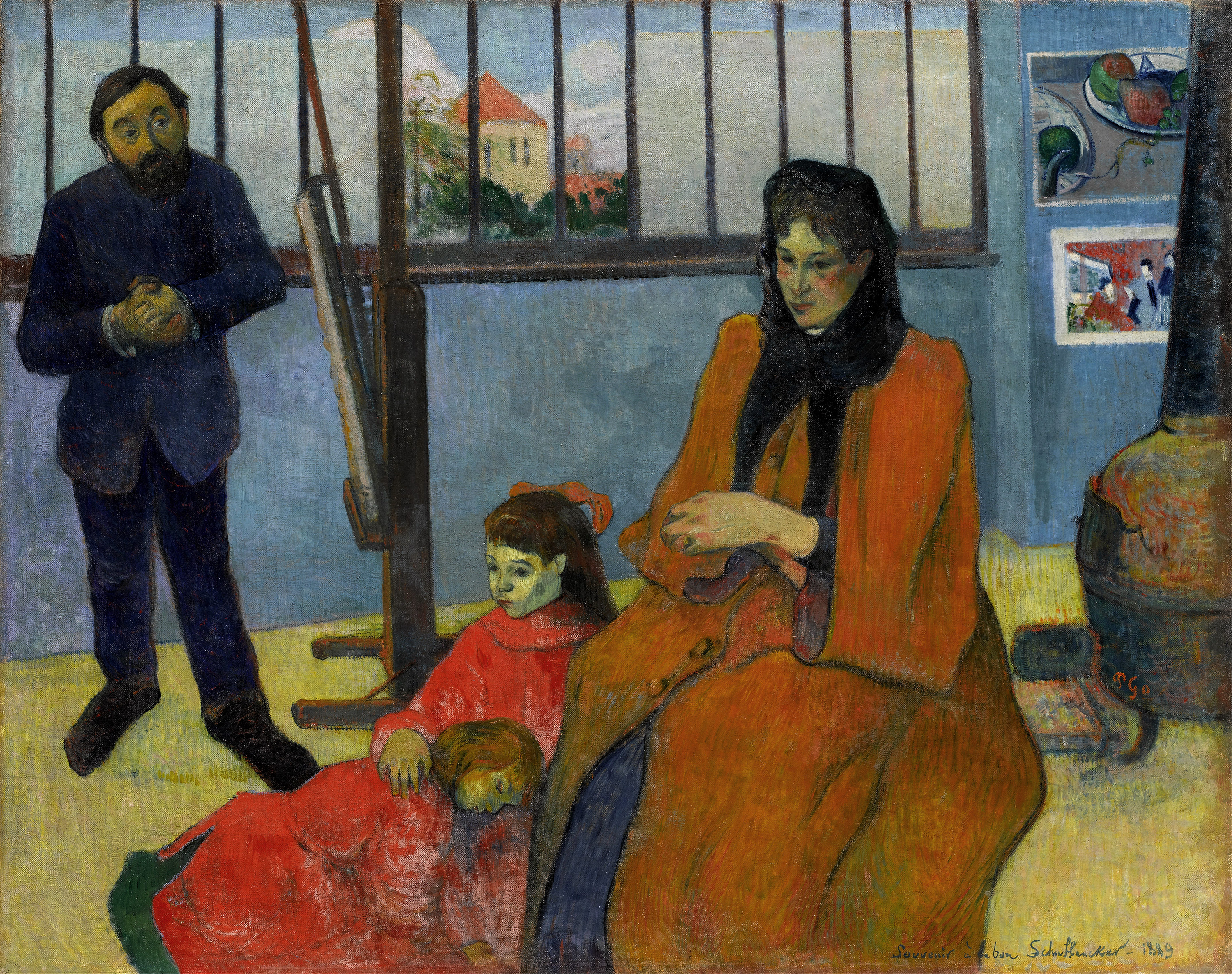 Paul gauguin, La famille Schuffenecker, 1889