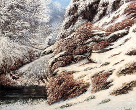 De Artibus Sequanis, Gustave Courbet, Cerfs dans un paysage neigeux