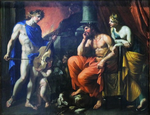 François Perrier, Énée et ses compagnons combattant les Harpies, musée du Louvre