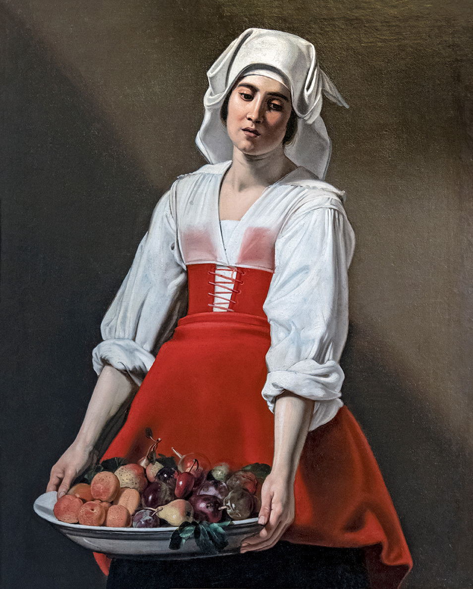  Nicolas Tournier, Paysanne portant des fruits