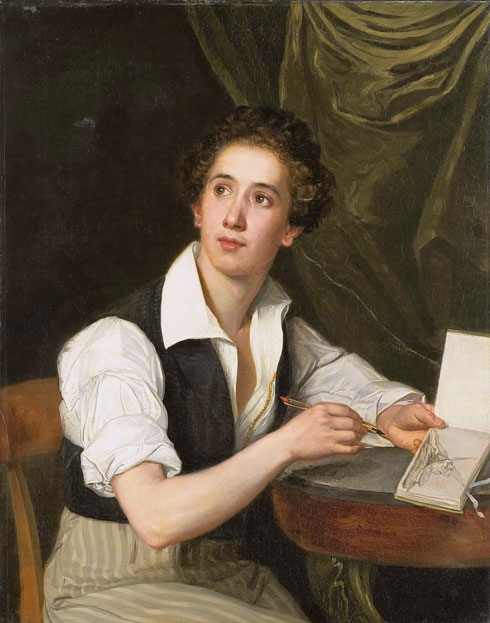 Charles Louis Saligo, autoportrait, Rijksmuseum, Amsterdam