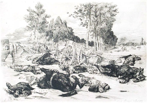 De Artibus Sequanis, Auguste Lançon,Route de Mouzon, guerre de 1870