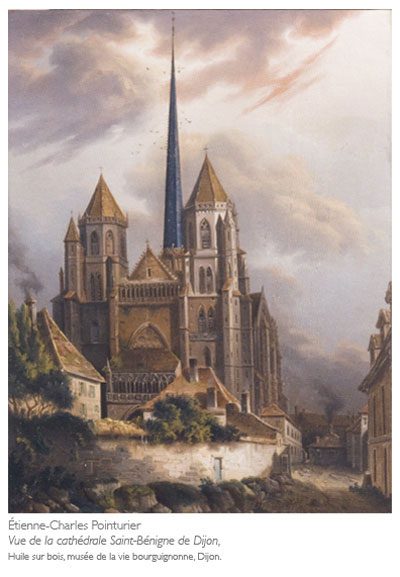 Étienne-Charles Pointurier, Vue de la cathédrale Saint-Bénigne de Dijon